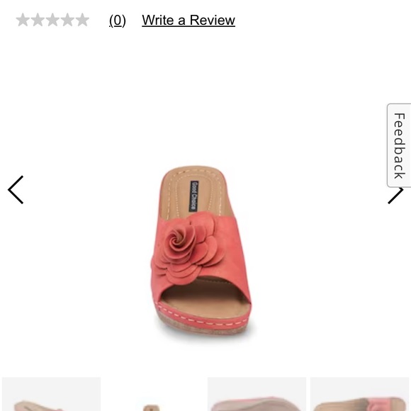 Floral pink wedge sandals - Good Choice size 9 - Picture 5 of 8